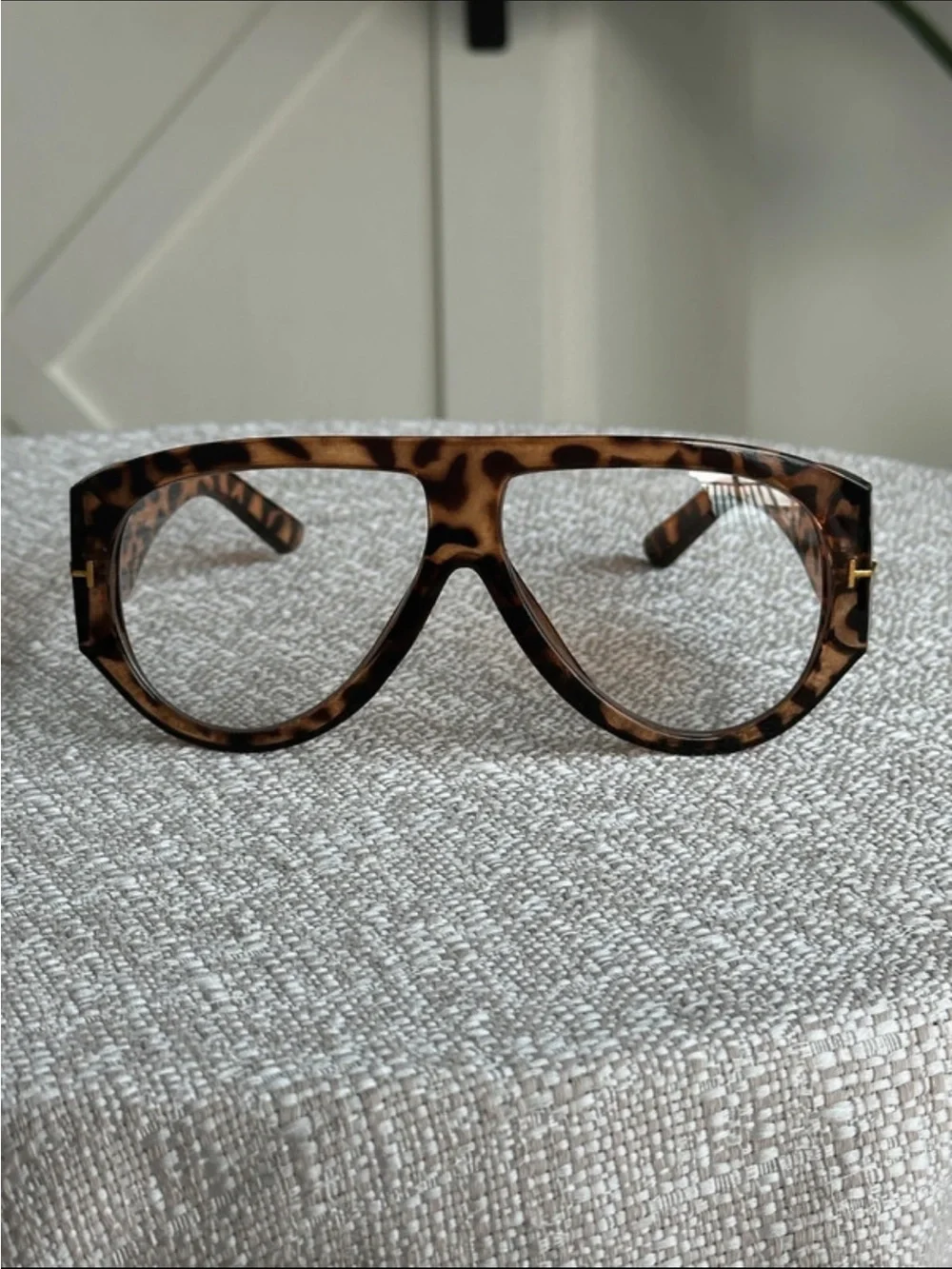 Leopard Print Sunglasses - Brown Pattern